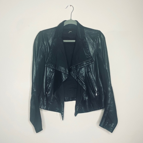 GENUINE LEATHER JACKET. JUNE BLACK from Bloomingdale’s - Picture 6 of 12